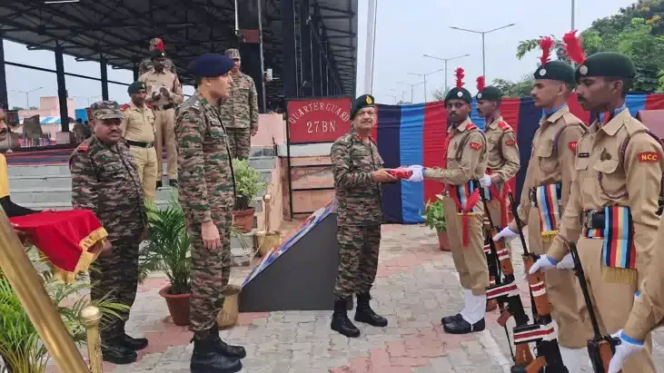 गयाजी एनसीसी कैंप में ब्रिगेडियर देबकुमार सेन का दौरा, कैडेट्स ने दिखाए अपने हुनर