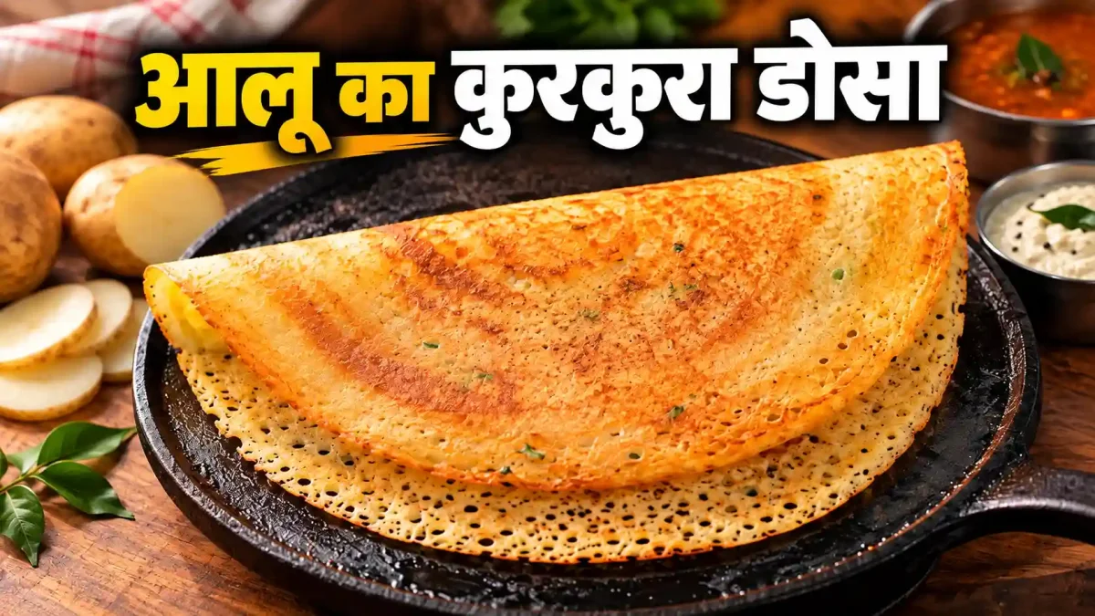 बिना चावल-खमीर के बनाएं कच्चे आलू का कुरकुरा डोसा, झटपट नोट करें आसान रेसिपी