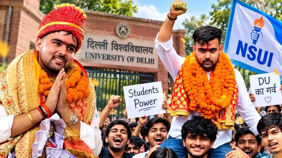 डीयू चुनाव 2026: बस कंडक्टर के बेटे ने कैसे पलटी बाजी, जानिए दीपांशु की अनकही कहानी