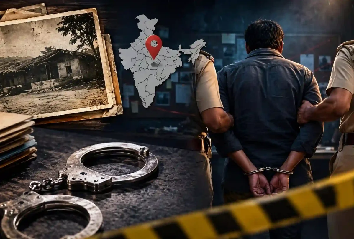 35 साल से फरार कातिल गाजियाबाद में गिरफ्तार, जमीन विवाद ने खोली पोल