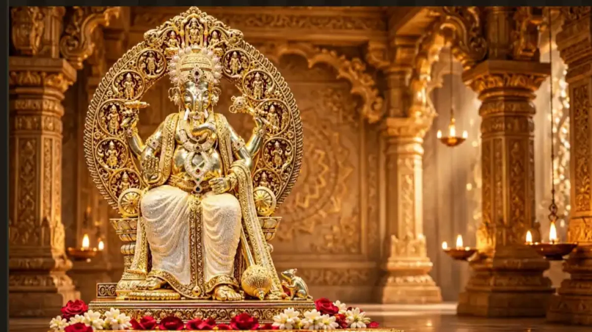 3.8 लाख हीरों और सोने से सजे बप्पा, हैदराबाद की इस अद्भुत प्रतिमा ने खींचा सबका ध्यान