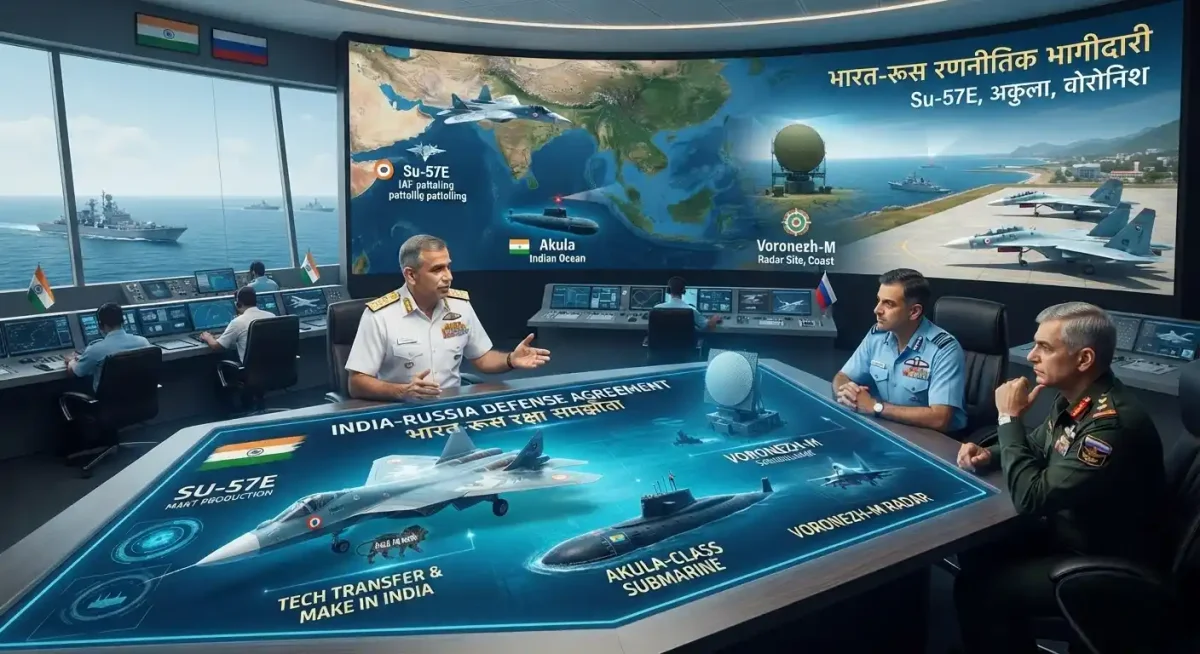 भारत-रूस का मेगा डिफेंस डील प्रस्ताव: Su-57 और अकुला पनडुब्बी पर नई शर्तें