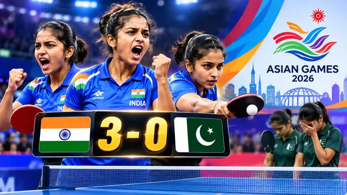 Asian Games 2026: भारत ने टेबल टेनिस में पाकिस्तान को 3-0 से रौंदा, सुतीर्था-श्रीजा का धमाकेदार प्रदर्शन
