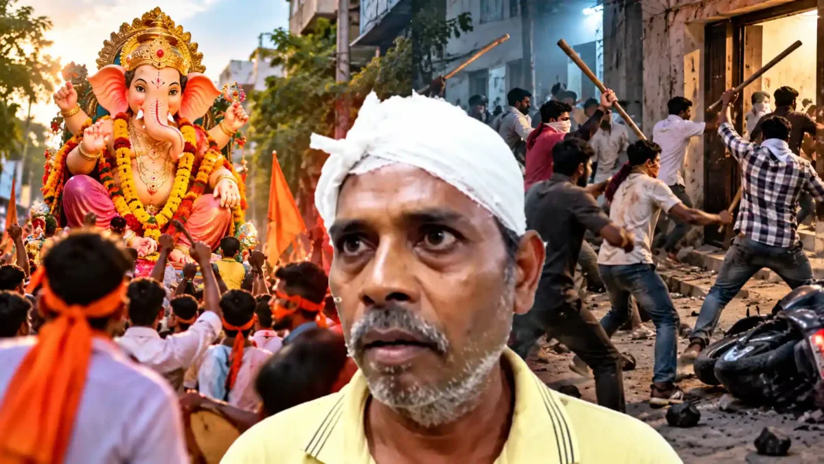 जमशेदपुर में गणेश विसर्जन का विवाद बना खूनी संघर्ष, घरों में घुसकर लाठी-डंडों से हमला