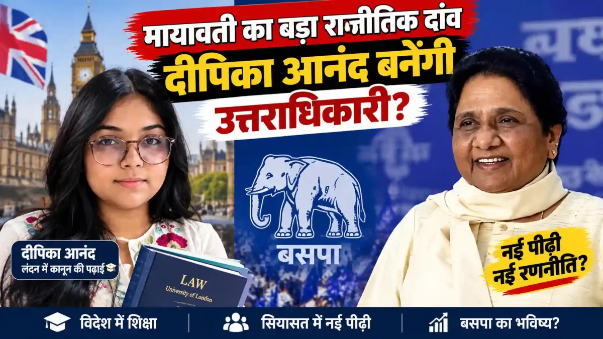मायावती का बड़ा राजनीतिक दांव, लंदन में कानून की पढ़ाई कर रही दीपिका आनंद बनेंगी उत्तराधिकारी?