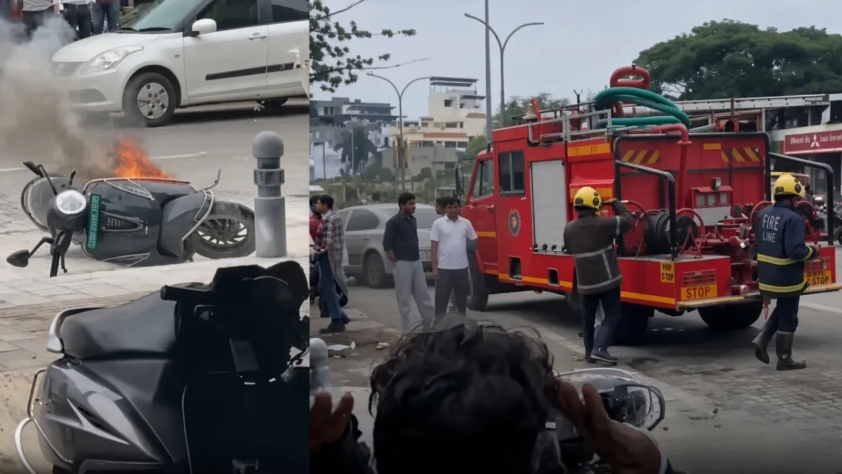 नागपुर में ई-स्कूटर की आग बुझाने बिना पानी पहुंची फायर ब्रिगेड, वायरल वीडियो पर मचा बवाल