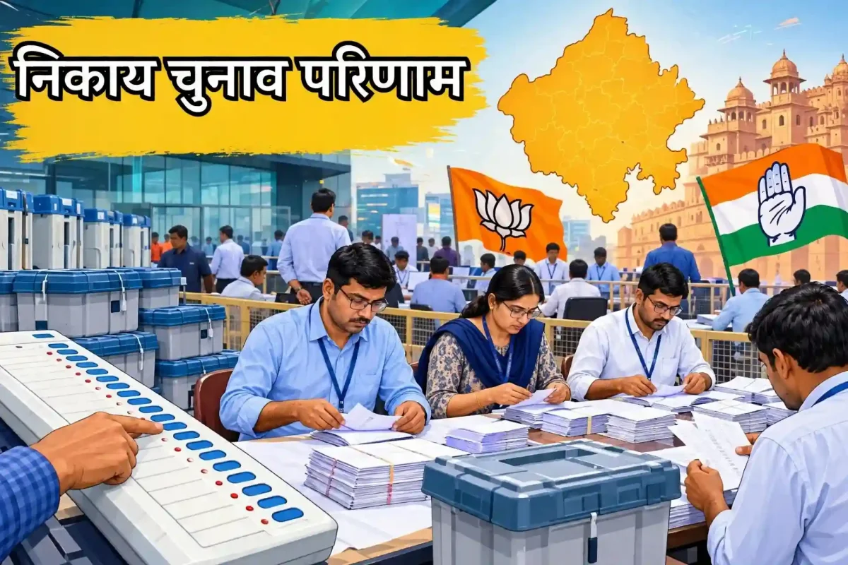 राजस्थान निकाय चुनाव परिणाम आज: 309 निकायों में 38 हजार से ज्यादा उम्मीदवारों की किस्मत का होगा फैसला