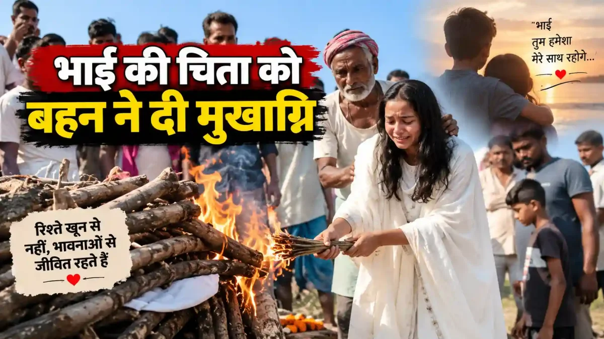 भाई की चिता को बहन ने दी मुखाग्नि, खगड़िया का यह दर्दनाक मंजर देख रो पड़ा पूरा गांव