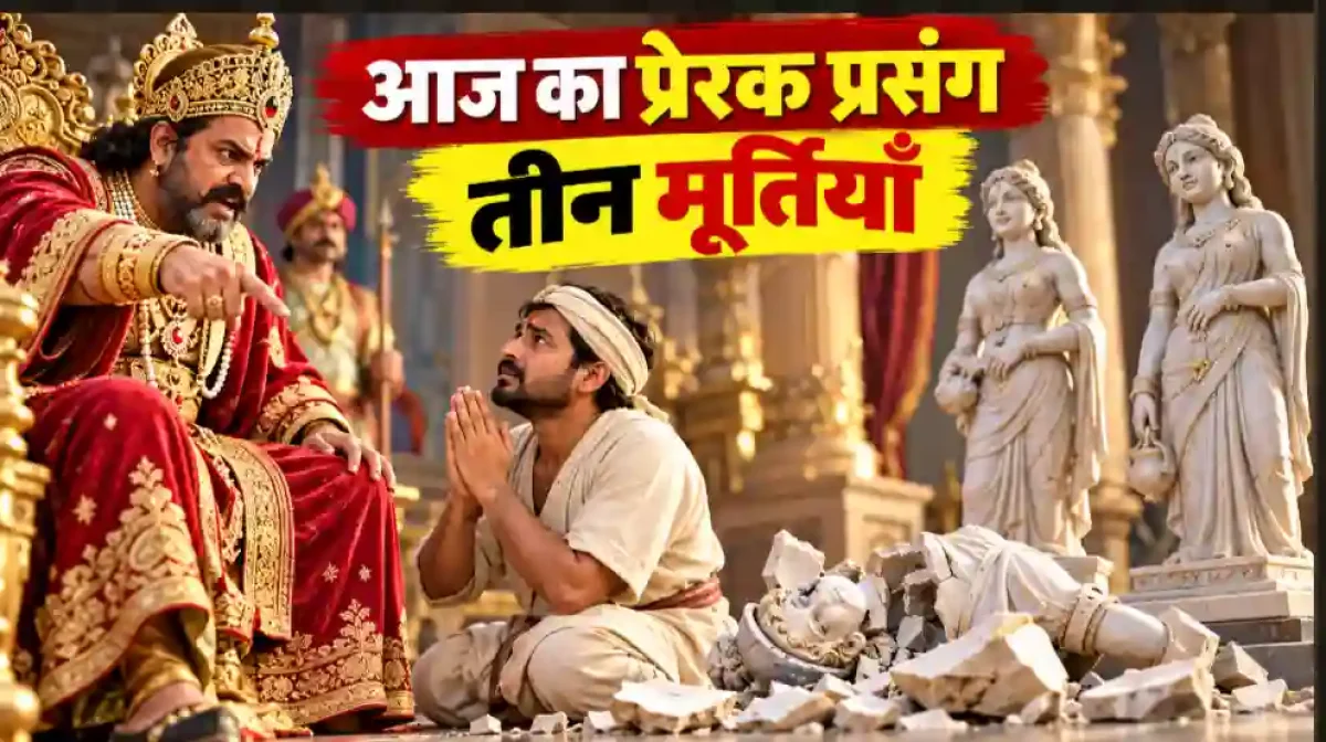 तीनों मूर्तियों का रहस्य और एक राजा का अहंकार: जानिए क्या सिखाती है यह कहानी