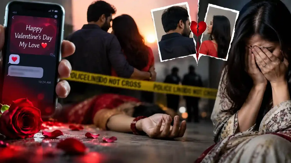 वेलेंटाइन डे के एक मैसेज ने खोली खौफनाक साजिश, प्रेमी पति ने प्रेमिका संग मिलकर ऐसे की पत्नी की हत्या