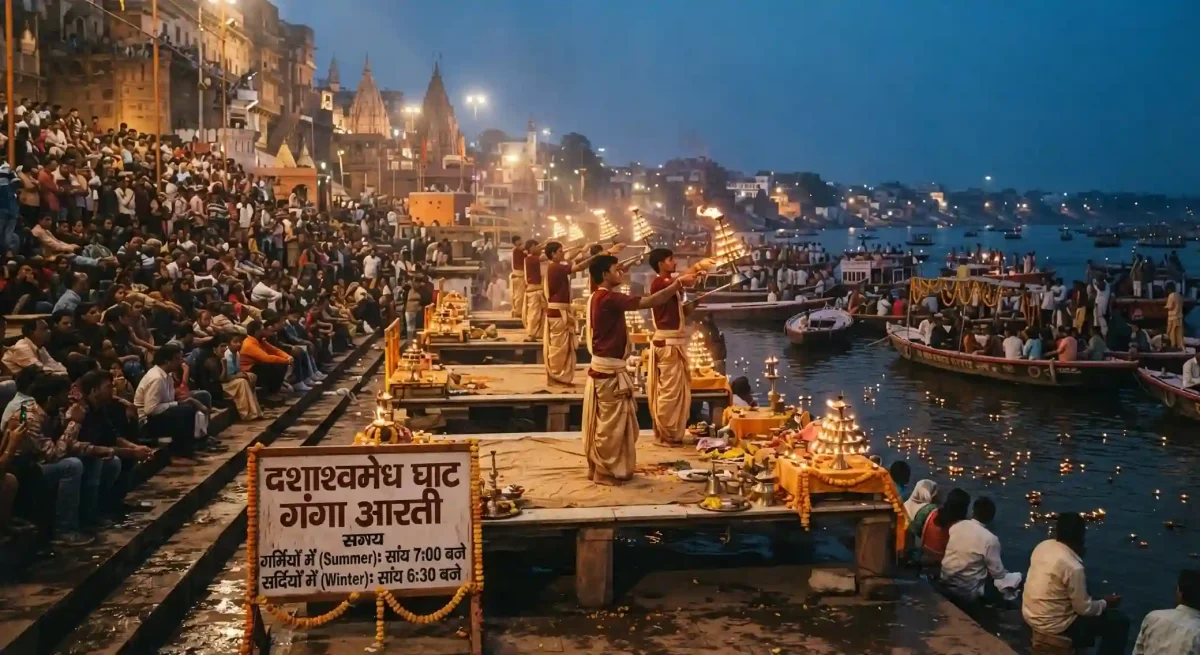 वाराणसी गंगा आरती का नया समय: दशाश्वमेध घाट जाने से पहले जान लें सही टाइमिंग