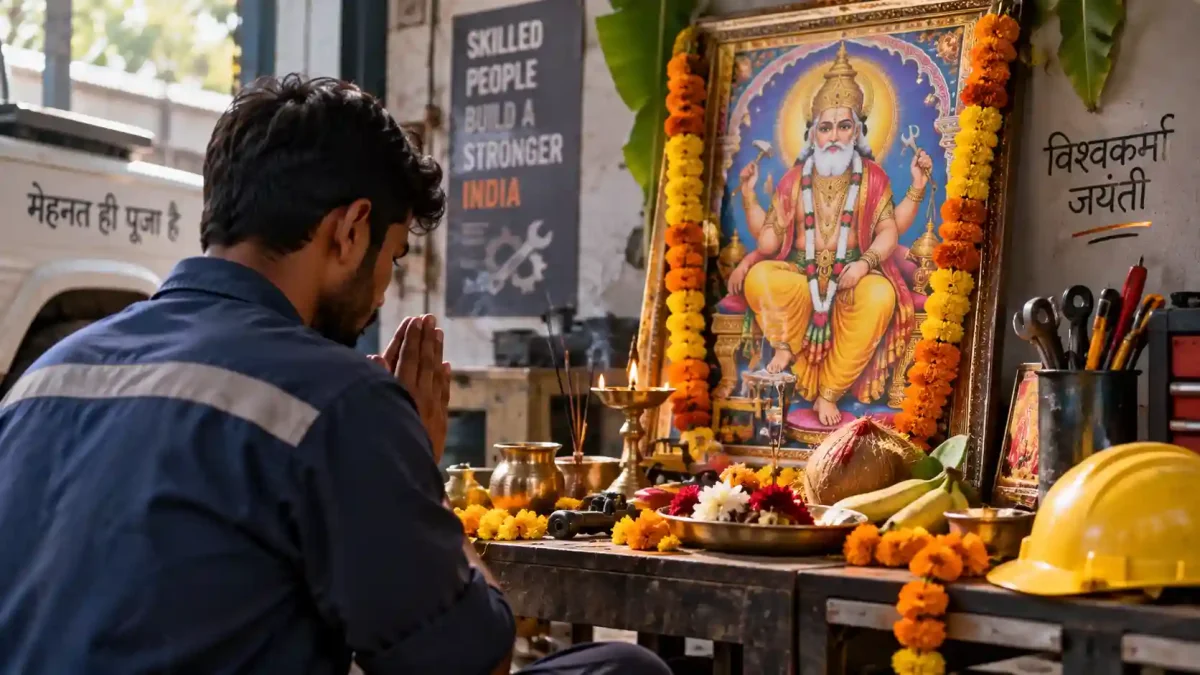 Vishwakarma Puja 2026: आज कन्या संक्रांति पर करें सृष्टि के शिल्पकार की पूजा, जानें शुभ मुहूर्त और विधि