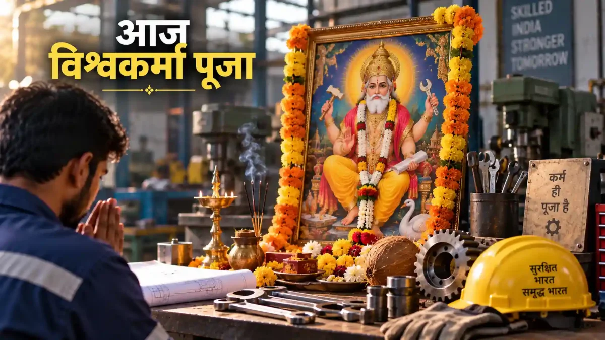 Vishwakarma Puja 2026: आज है विश्वकर्मा पूजा, घर और ऑफिस में ऐसे करें आसान पूजा