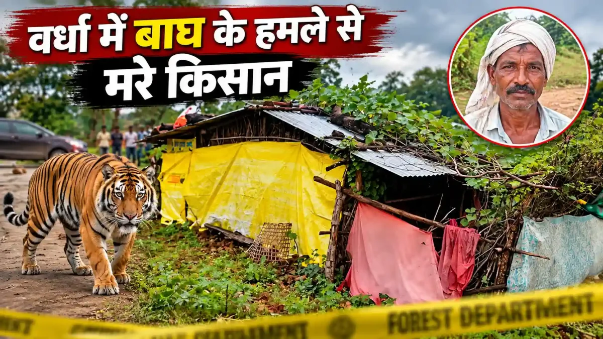 वर्धा में बाघ के हमले से मरे किसान का शव 5 दिन से शवागार में, राजनीति के पेंच में फंसा मामला