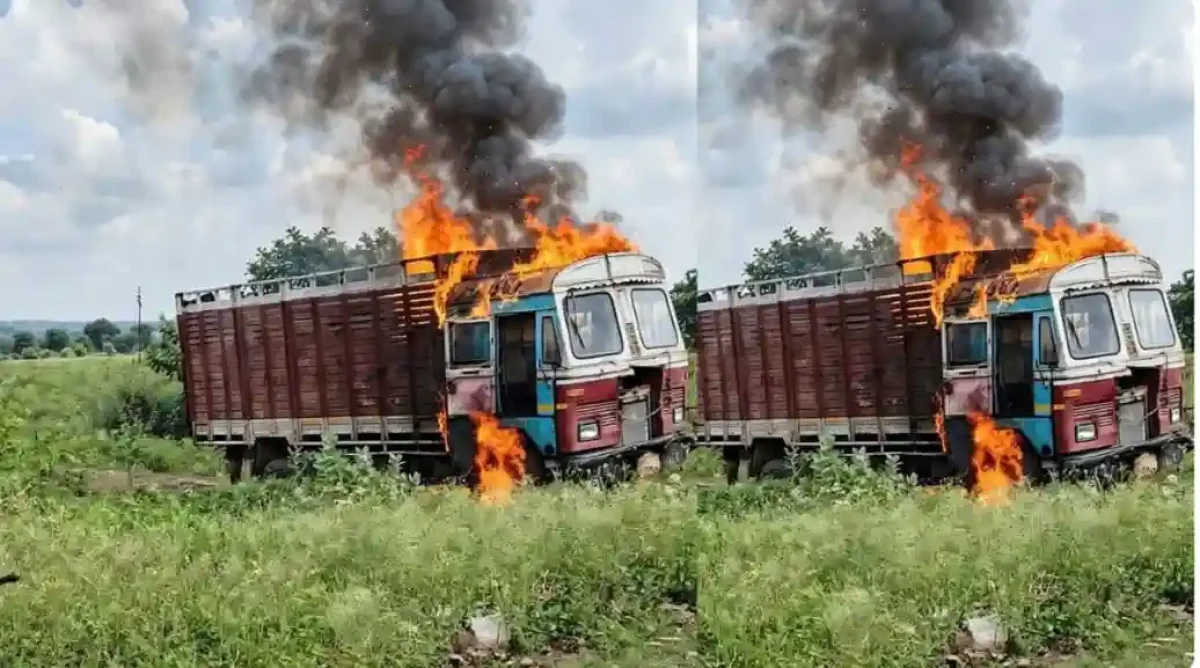 वर्धा में लकड़ी माफिया का आतंक: वन अधिकारियों पर हमला, ट्रक फूंका